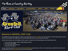 Tablet Screenshot of grenfellkartclub.org.au